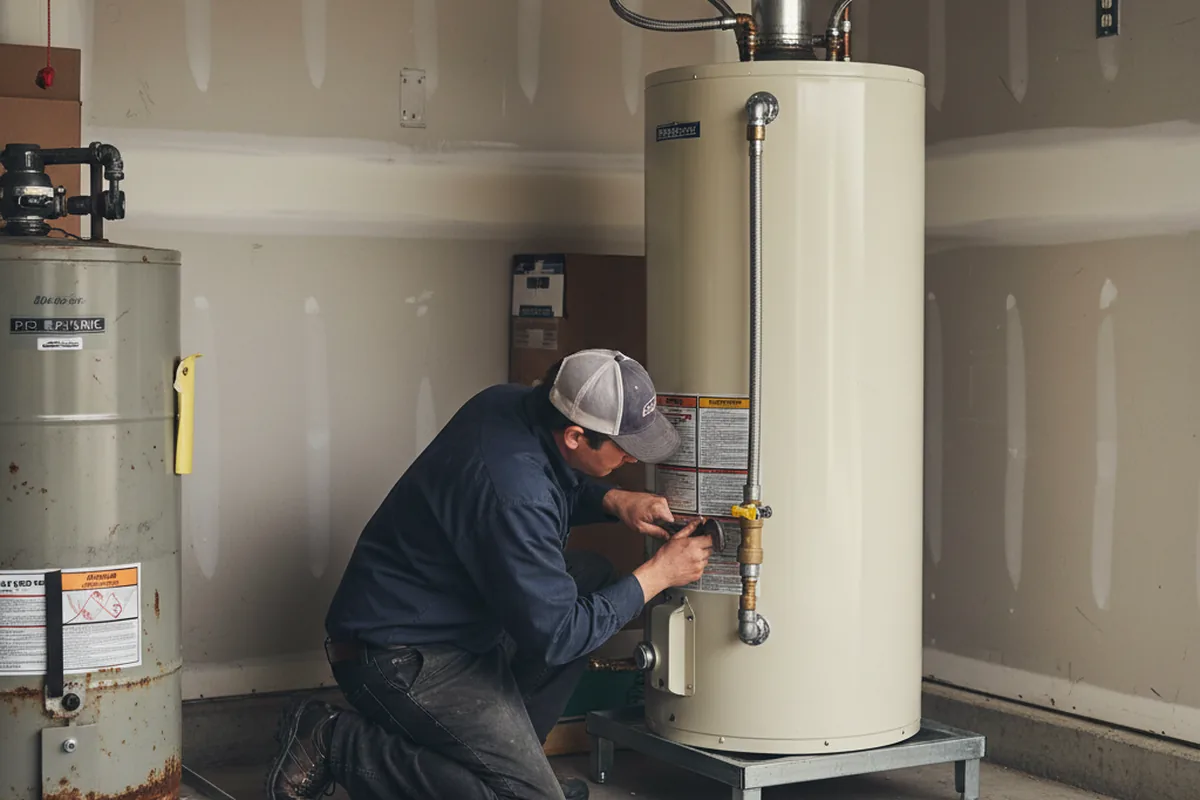 Water heater and shutoff valve replacement in Acosta